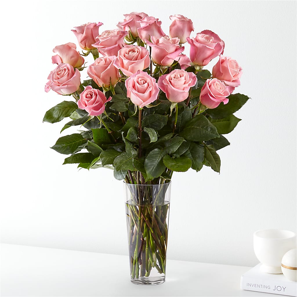 Long Stem Pink Rose Bouquet – Coquitlam Florist, Port Coquitlam BC