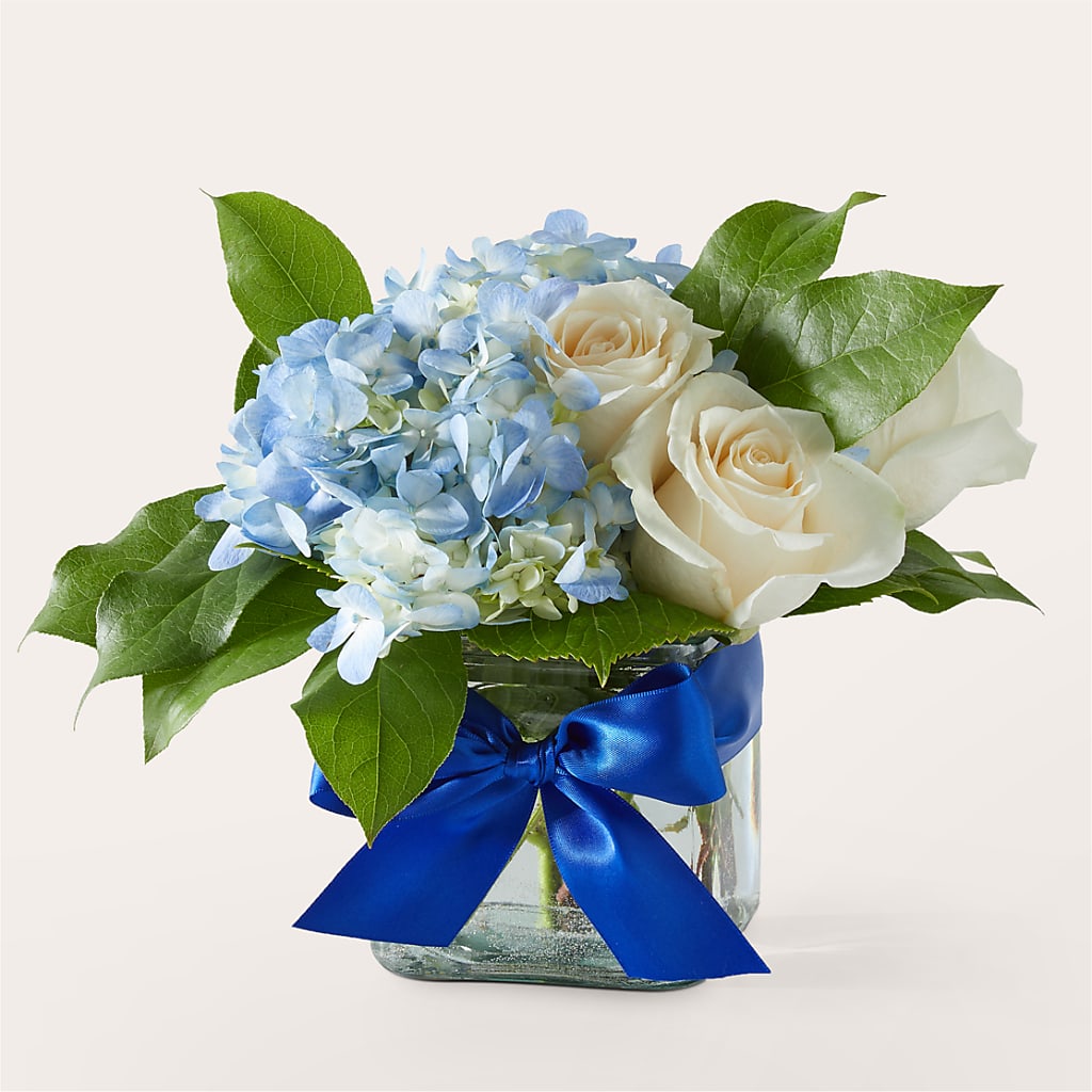 Sky Blue Delight Bouquet – Coquitlam Florist, Port Coquitlam BC