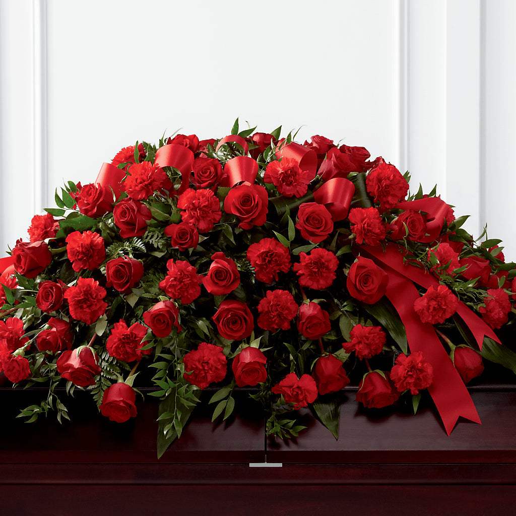 Tribute of Life Casket Spray – Coquitlam Florist, Port Coquitlam BC