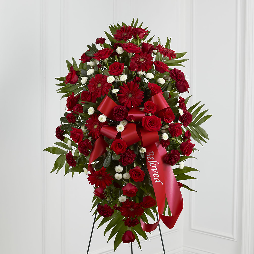 Treasured Memories Standing Spray – Coquitlam Florist, Port Coquitlam BC