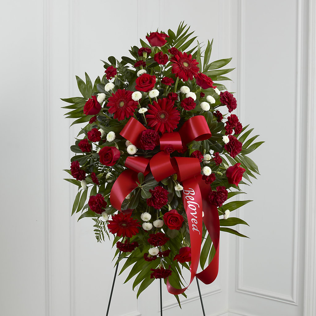Treasured Memories Standing Spray – Coquitlam Florist, Port Coquitlam BC