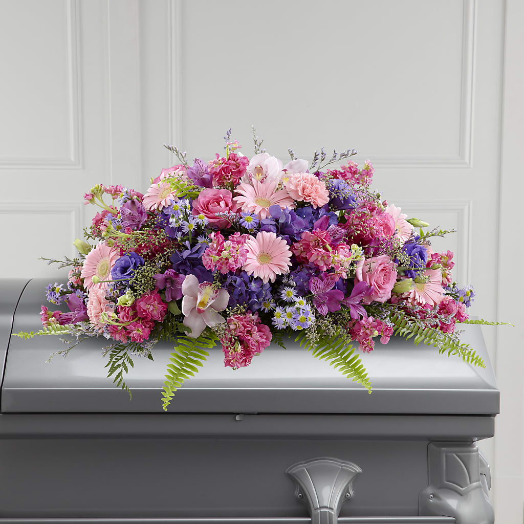 Glorious Garden Casket Spray – Coquitlam Florist, Port Coquitlam BC