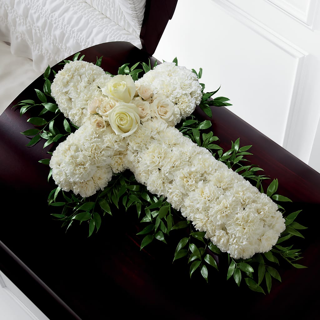 Peaceful Memories Casket Spray (Standard) – Coquitlam Florist, Port Coquitlam BC