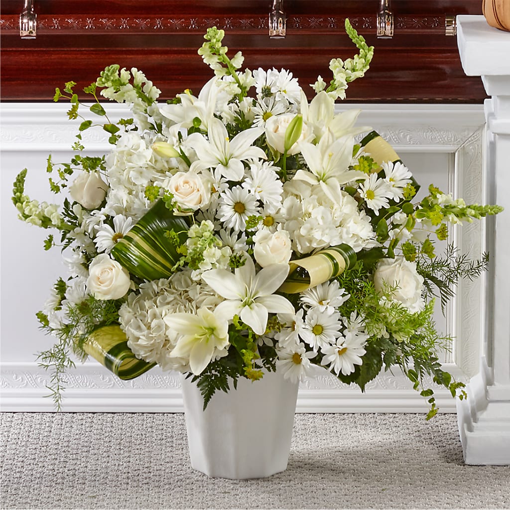 Thoughts of Tranquility Floor Basket – Coquitlam Florist, Port Coquitlam BC
