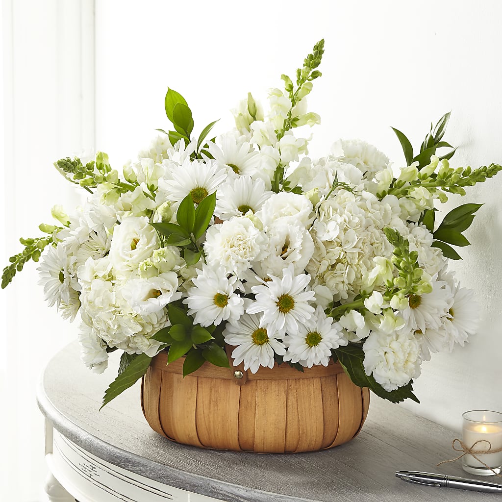 Pure Ivory Basket – Coquitlam Florist, Port Coquitlam BC