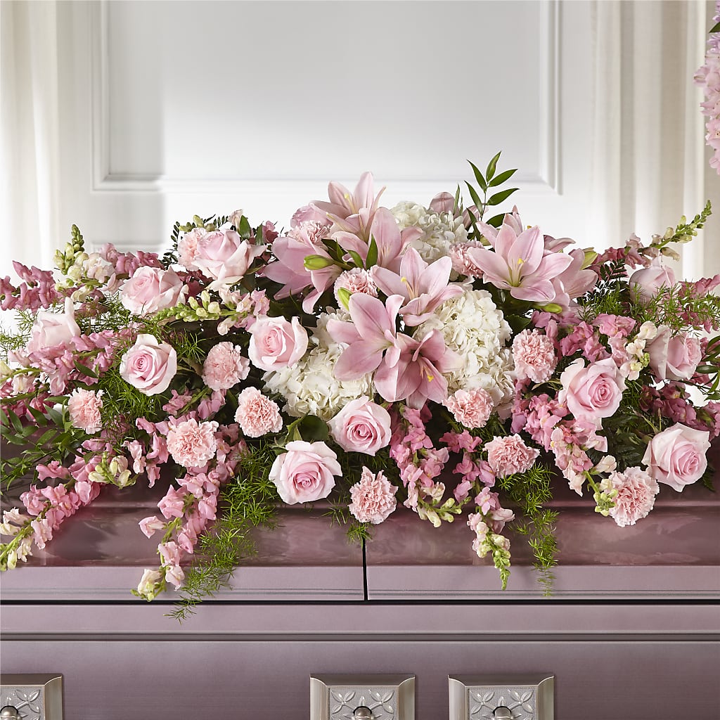 Life & Remembrance Casket Spray – Coquitlam Florist, Port Coquitlam BC