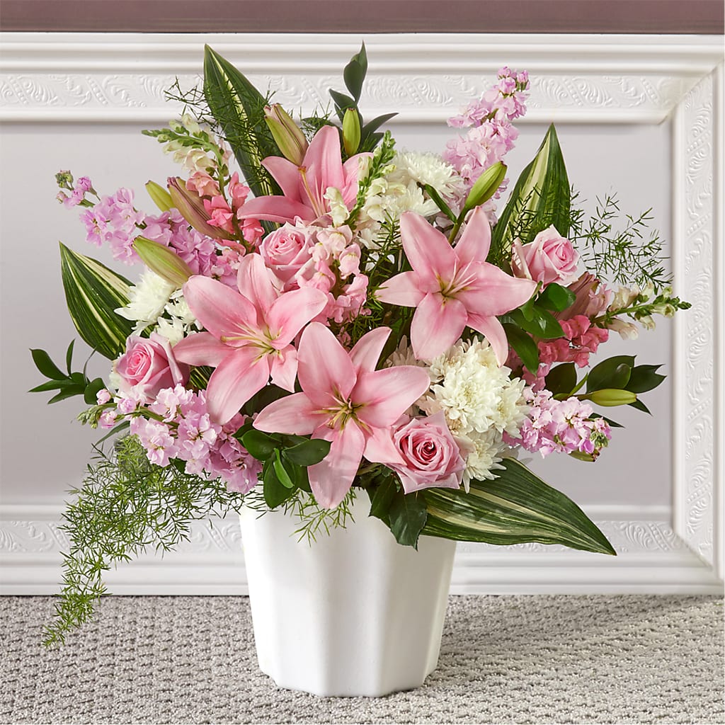 Simply Serene Floor Basket – Coquitlam Florist, Port Coquitlam BC