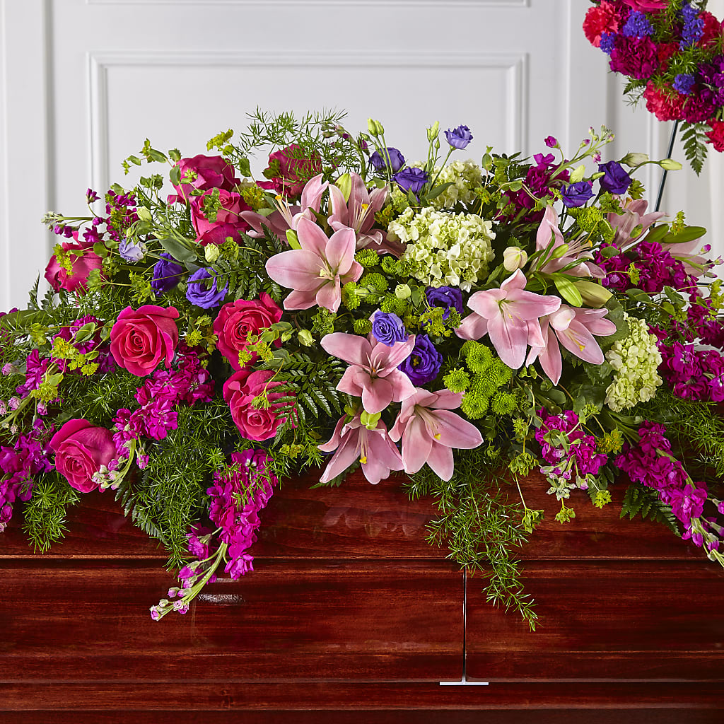 Radiant Tribute Casket Spray – Coquitlam Florist, Port Coquitlam BC