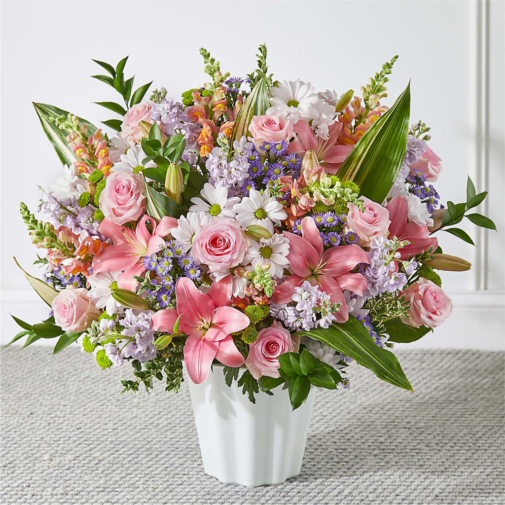 Abundant Compassion Floor Basket – Coquitlam Florist, Port Coquitlam BC