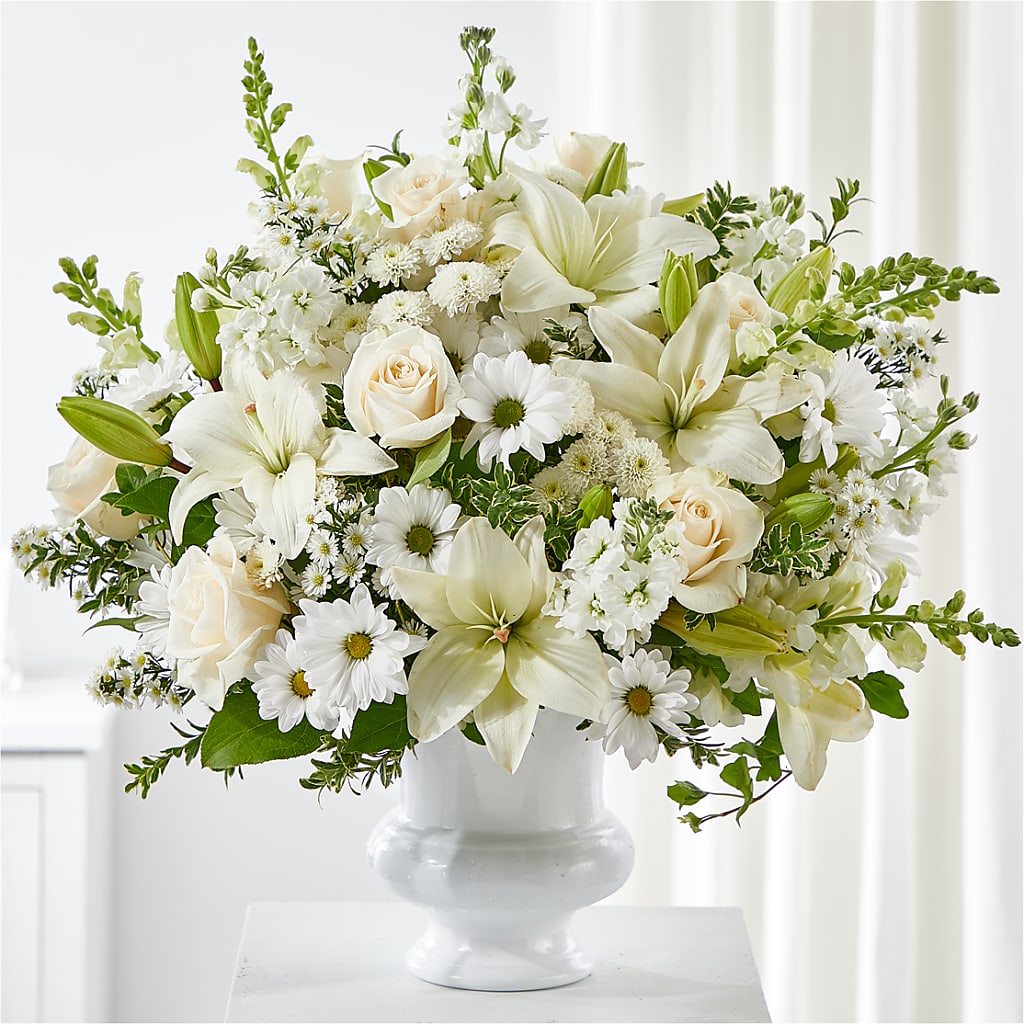 Uplifting Urn Arrangement – Coquitlam Florist, Port Coquitlam BC