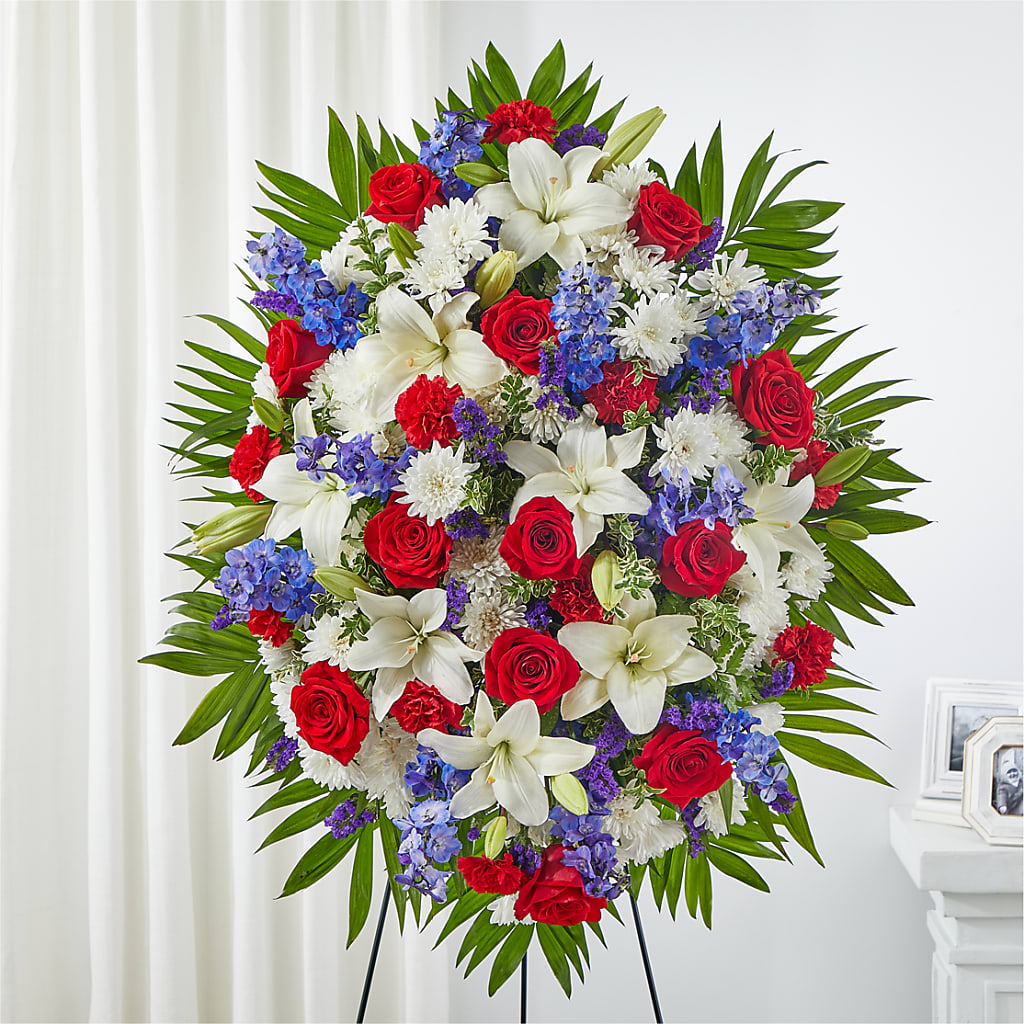 Cherished Service Standing Spray – Coquitlam Florist, Port Coquitlam BC