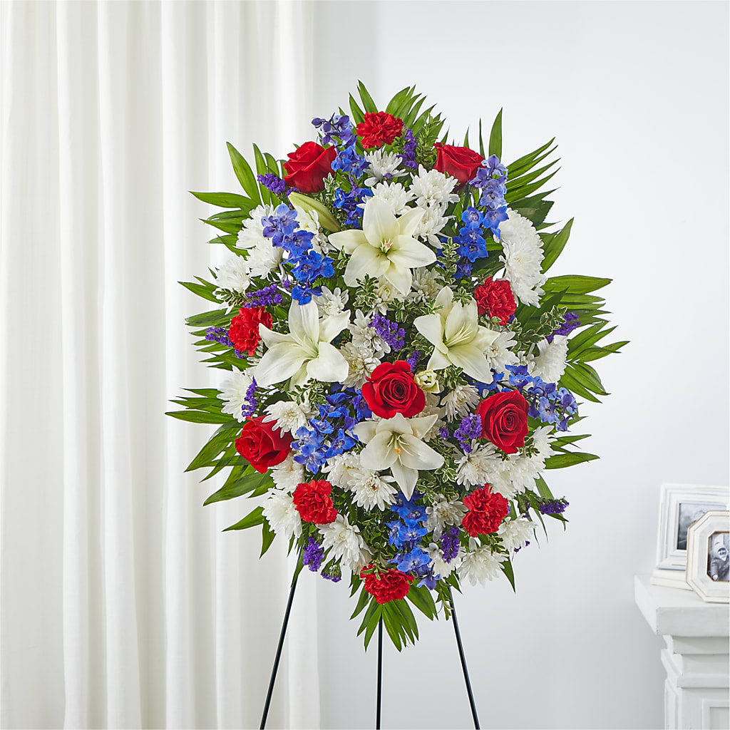 Cherished Service Standing Spray – Coquitlam Florist, Port Coquitlam BC