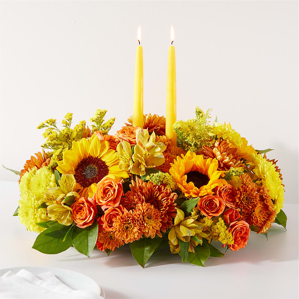 Autumn Harmony Centerpiece – Coquitlam Florist, Port Coquitlam BC