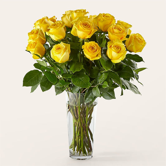 Long Stem Yellow Rose Bouquet –  Coquitlam Florist, Port Coquitlam BC