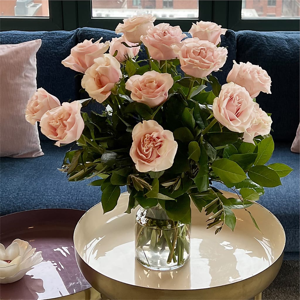 Long Stem Pink Rose Bouquet –  Coquitlam Florist, Port Coquitlam BC
