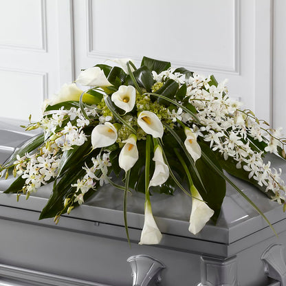 Angel Wings Casket Spray –  Coquitlam Florist, Port Coquitlam BC
