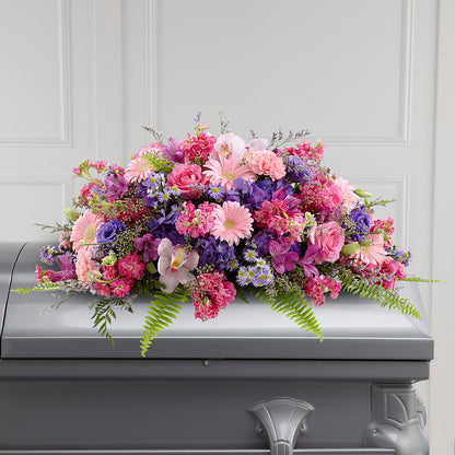 Glorious Garden Casket Spray –  Coquitlam Florist, Port Coquitlam BC