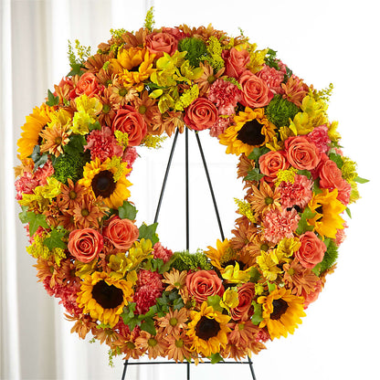 Autumnal Memories Wreath (Standard) –  Coquitlam Florist, Port Coquitlam BC
